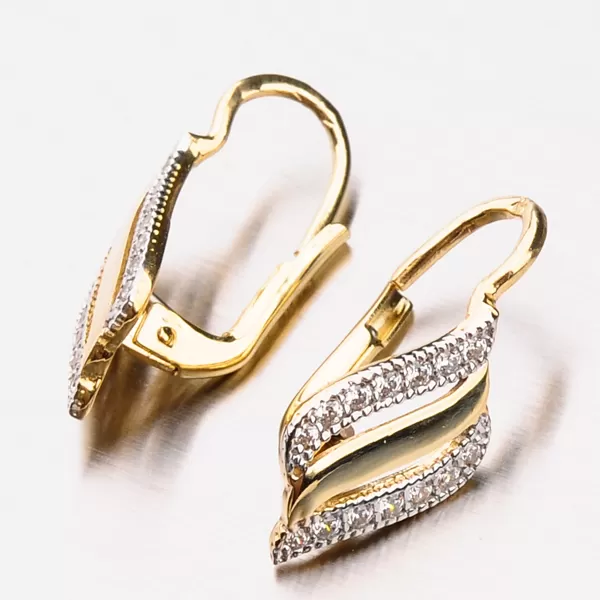 Dámske náušnice so zirkónmi 42-31545