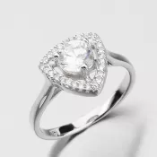 Strieborný prsteň so zirkónmi RXX02130175