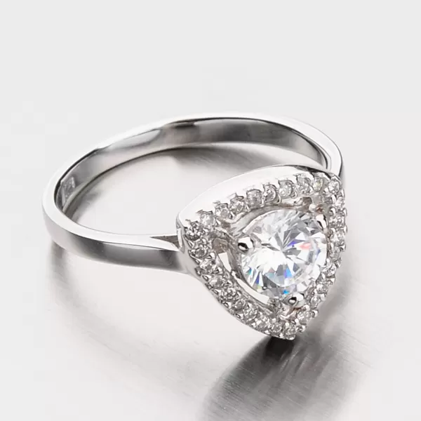 Strieborný prsteň so zirkónmi RXX02130175