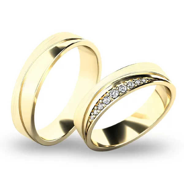 Snubné prstene - žlté zlato SP-61068Z