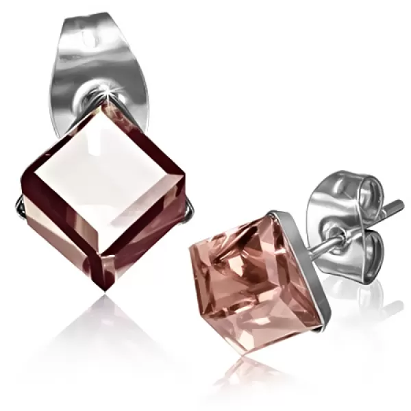 Kôstky s ružovým kamienkom GXRY270