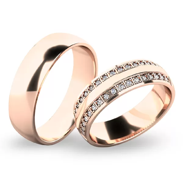 Snubné prstene z bieleho zlata SP-61074B