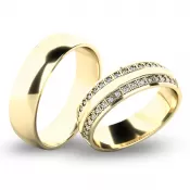 Snubné prstene zo žltého zlata SP-61074Z