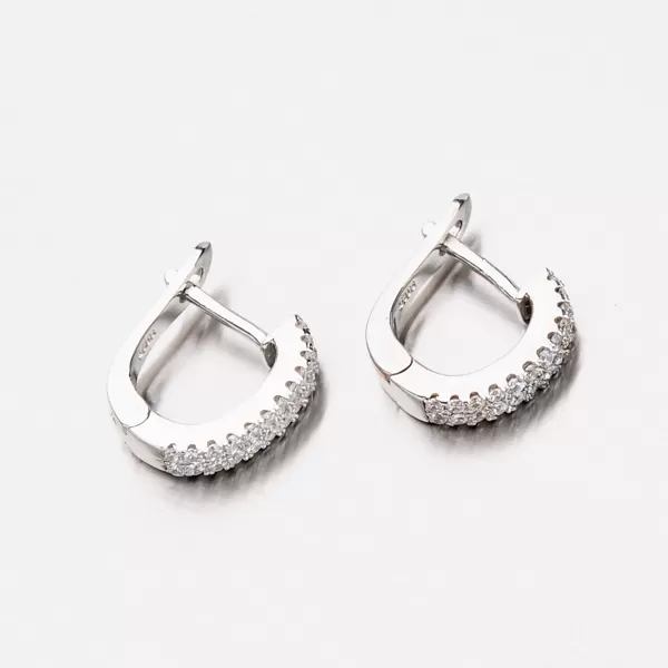 Strieborné náušnice so zirkónmi EZX04140102