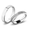 Snubné prstene - biele zlato SP-61070B