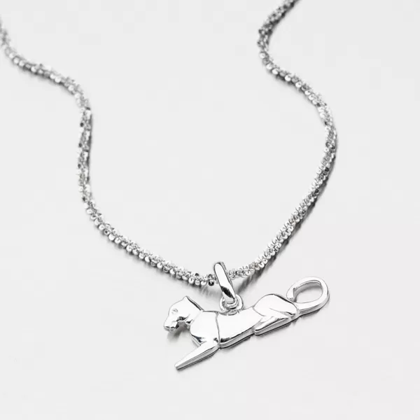 Strieborný prívesok mačkovité šelmy TP6742