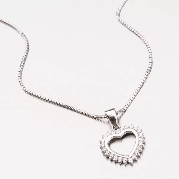 Zlaté srdce so zirkónmi 13-227