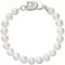 Perlový náramok z pravých riečnych perál biely 23007.1