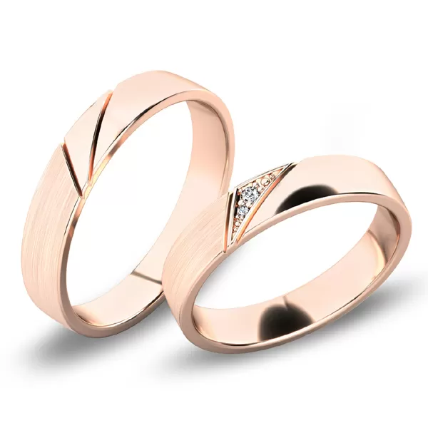 Snubné prstene z bieleho zlata SP-61076B