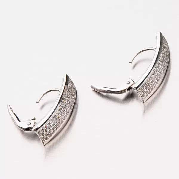 Náušnice z bieleho zlata 42-32225