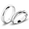 Snubné prstene - biele zlato SP-61069B