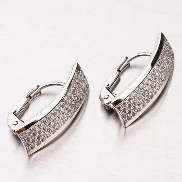 Náušnice z bieleho zlata 42-32225