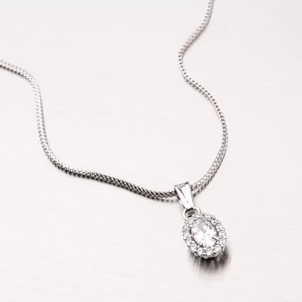 Zlatý prívesok so zirkónmi 13-236