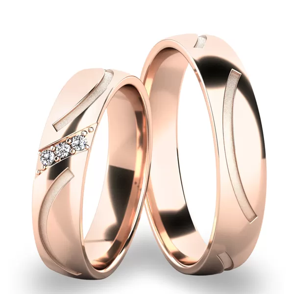 Snubné prstene z bieleho zlata SP-61063B