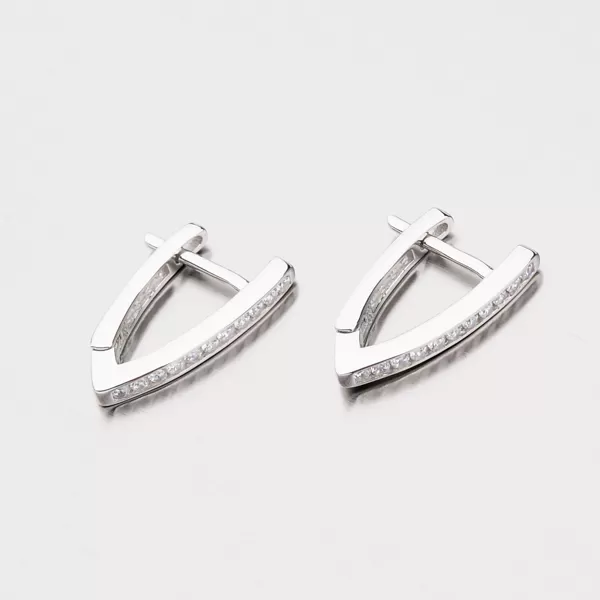 Strieborné náušnice so zirkónmi EXX07180614