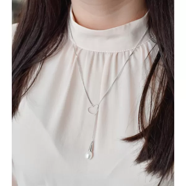 Perlový náhrdelník s pravou riečnou perlou biely 22026.1