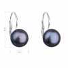 Strieborné náušnice visiace s peacock riečnou perlou 21009.3