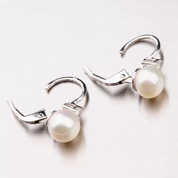 Náušnice s perlou a zirkónmi 42-31670