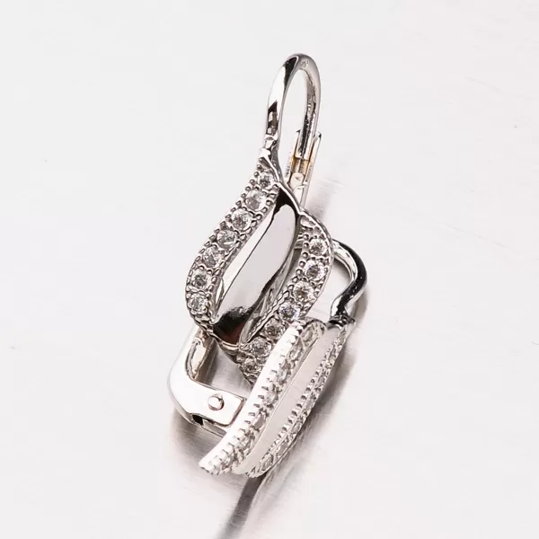 Náušnice z bieleho zlata 42-3134