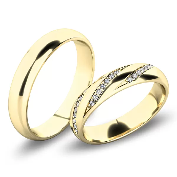 Snubné prstene - žlté zlato SP-61069Z