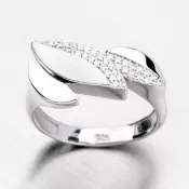 Strieborný prsteň ALY-365-OKS