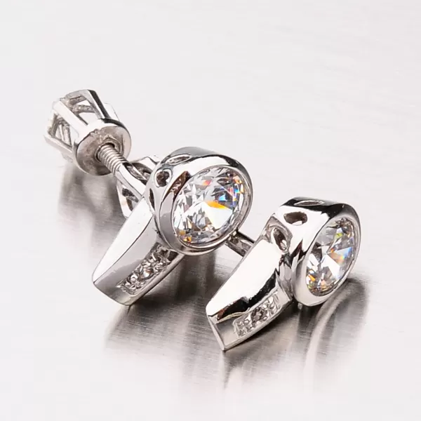 Kôstky z bieleho zlata 42-31982