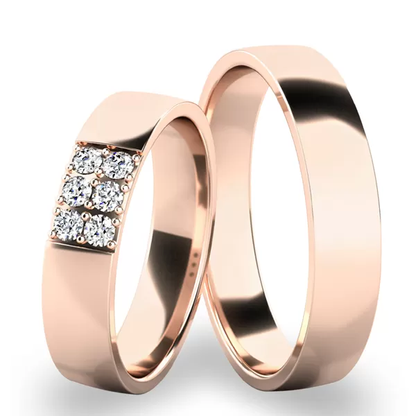 Snubné prstene - biele zlato SP-61073B