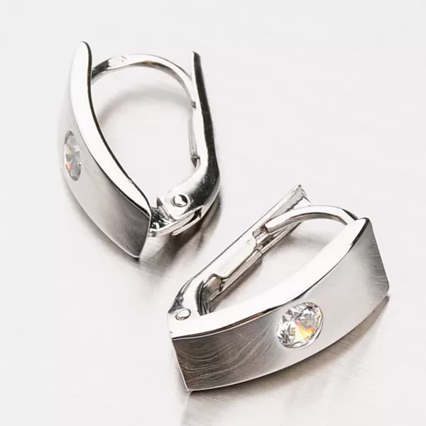 Náušnice z bieleho zlata 42-31510