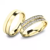 Snubné prstene zo žltého zlata SP-61077
