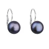 Strieborné náušnice visiace s peacock riečnou perlou 21009.3