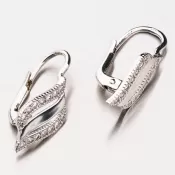 Náušnice z bieleho zlata 42-3134