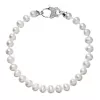Perlový náramok z pravých riečnych perál biely 23002.1