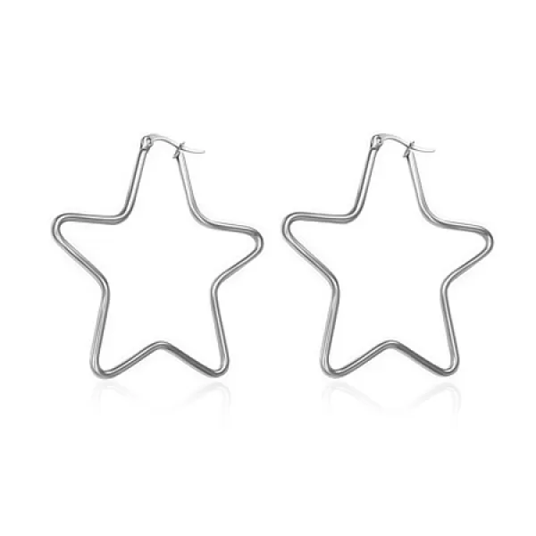 Náušnice - hviezdy 50 mm GTEC026
