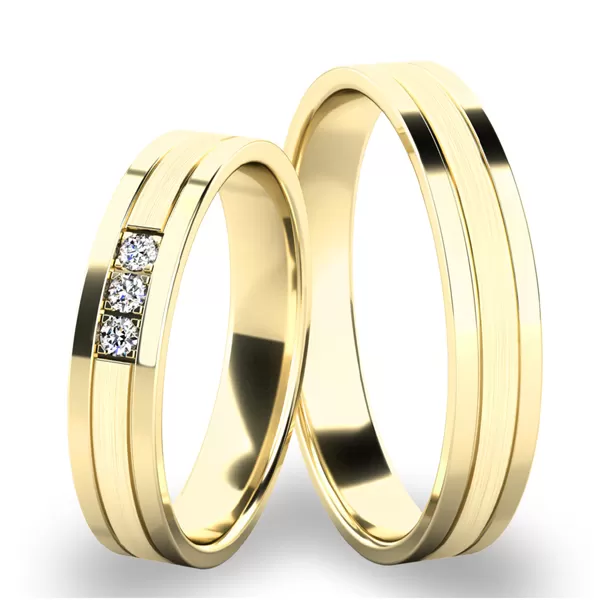 Snubné prstene zo žltého zlata SP-61062Z