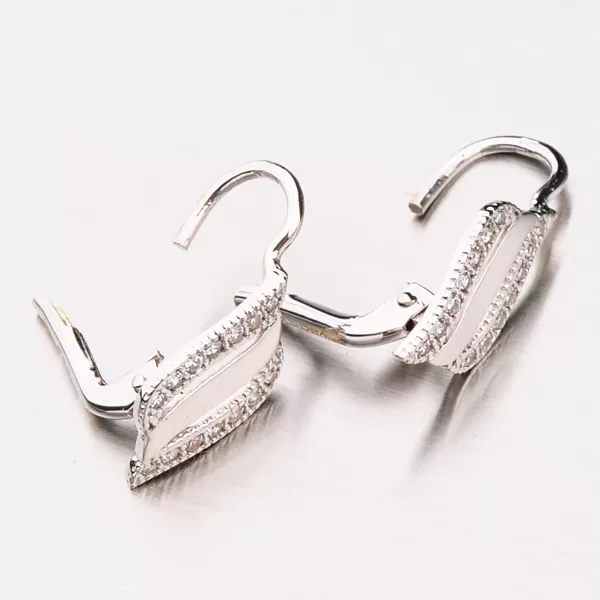 Náušnice z bieleho zlata 42-3134