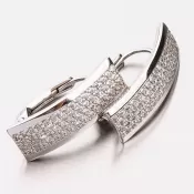 Náušnice z bieleho zlata 42-32225