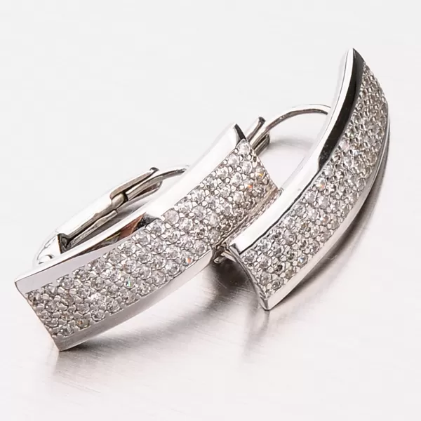 Náušnice z bieleho zlata 42-32225