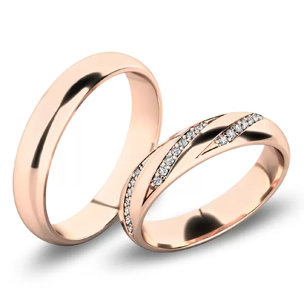 Snubné prstene - biele zlato SP-61069B