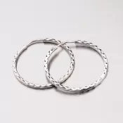 Kruhy z bieleho zlata 23 mm 12-304