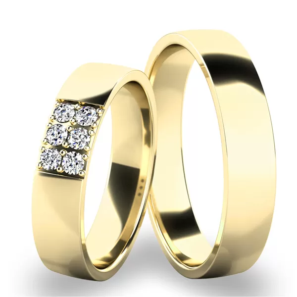 Snubné prstene - žlté zlato SP-61073Z