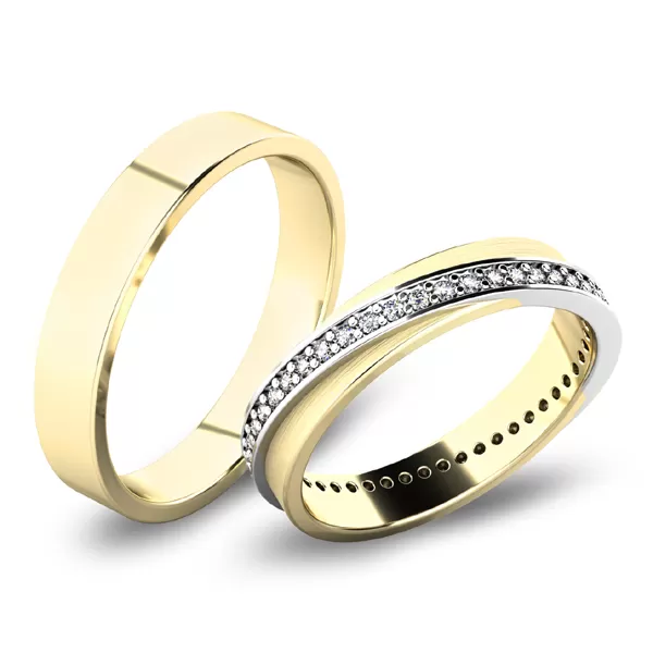 Snubné prstene - žlté zlato SP-61070Z