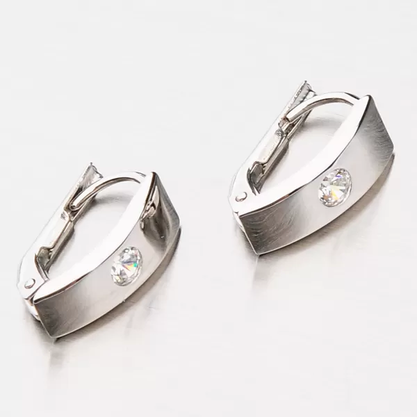 Náušnice z bieleho zlata 42-31510