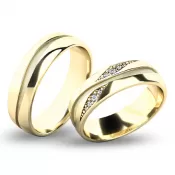 Snubné prstene zo žltého zlata SP-61071Z