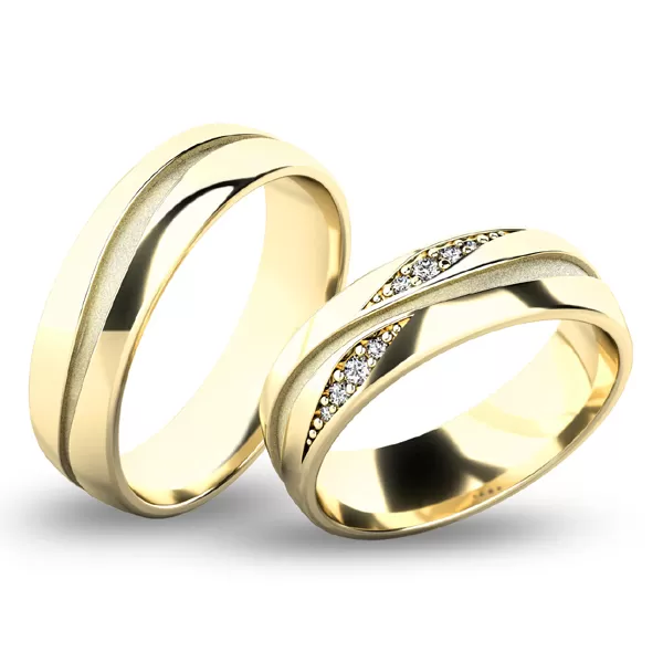 Snubné prstene zo žltého zlata SP-61071Z