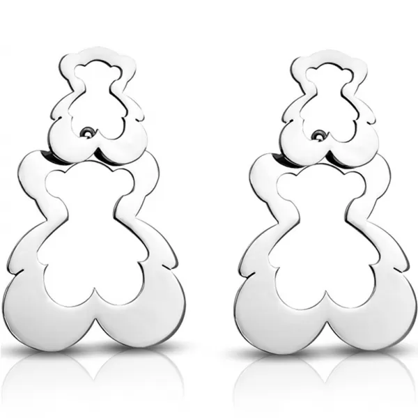 Oceľové náušnice GAEE194