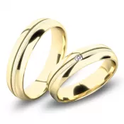 Snubné prstene zo žltého zlata SP-61067Z