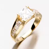 Zlatý prsteň so zirkónmi GLX-10800ZL