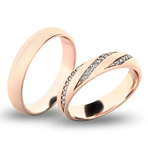 Snubné prstene - biele zlato SP-61069B