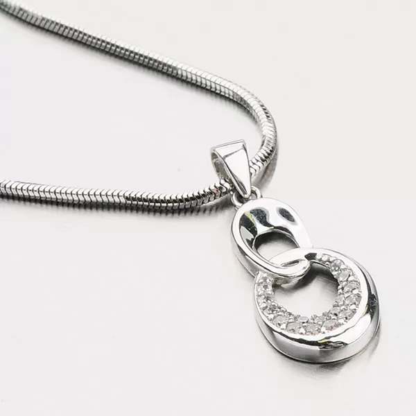 Prívesok zo zlata so zirkónmi 13-177