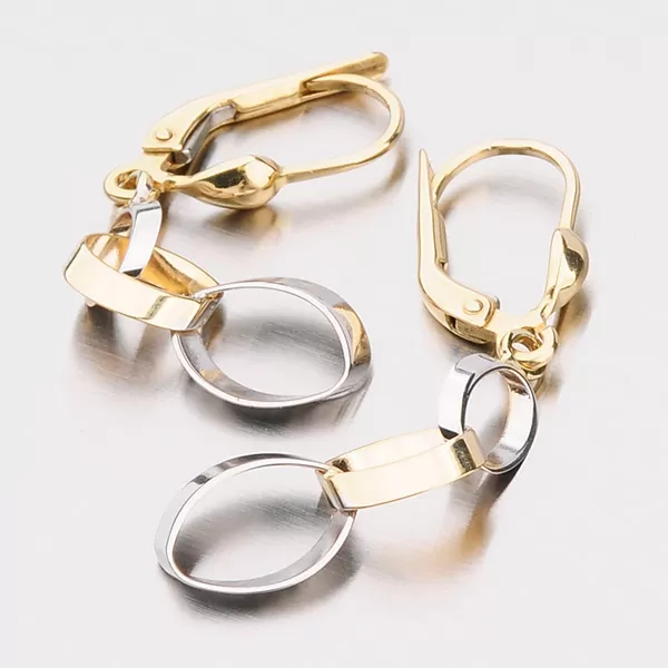 Visiace náušnice zo zlata 12-307